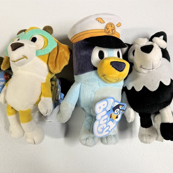 Bluey Other - Bluey Friends - Captain Bingo, Honey and Mackenzie Stuffed Toys for Kids
